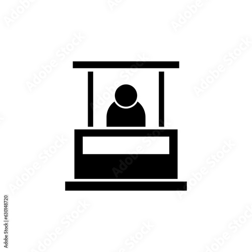  promo stand icon flat illustration for app and site on white background..eps