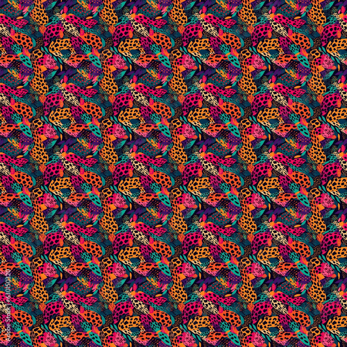 Seamless pattern vector without borders