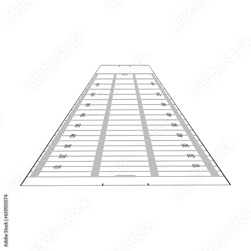 american football field icon vector