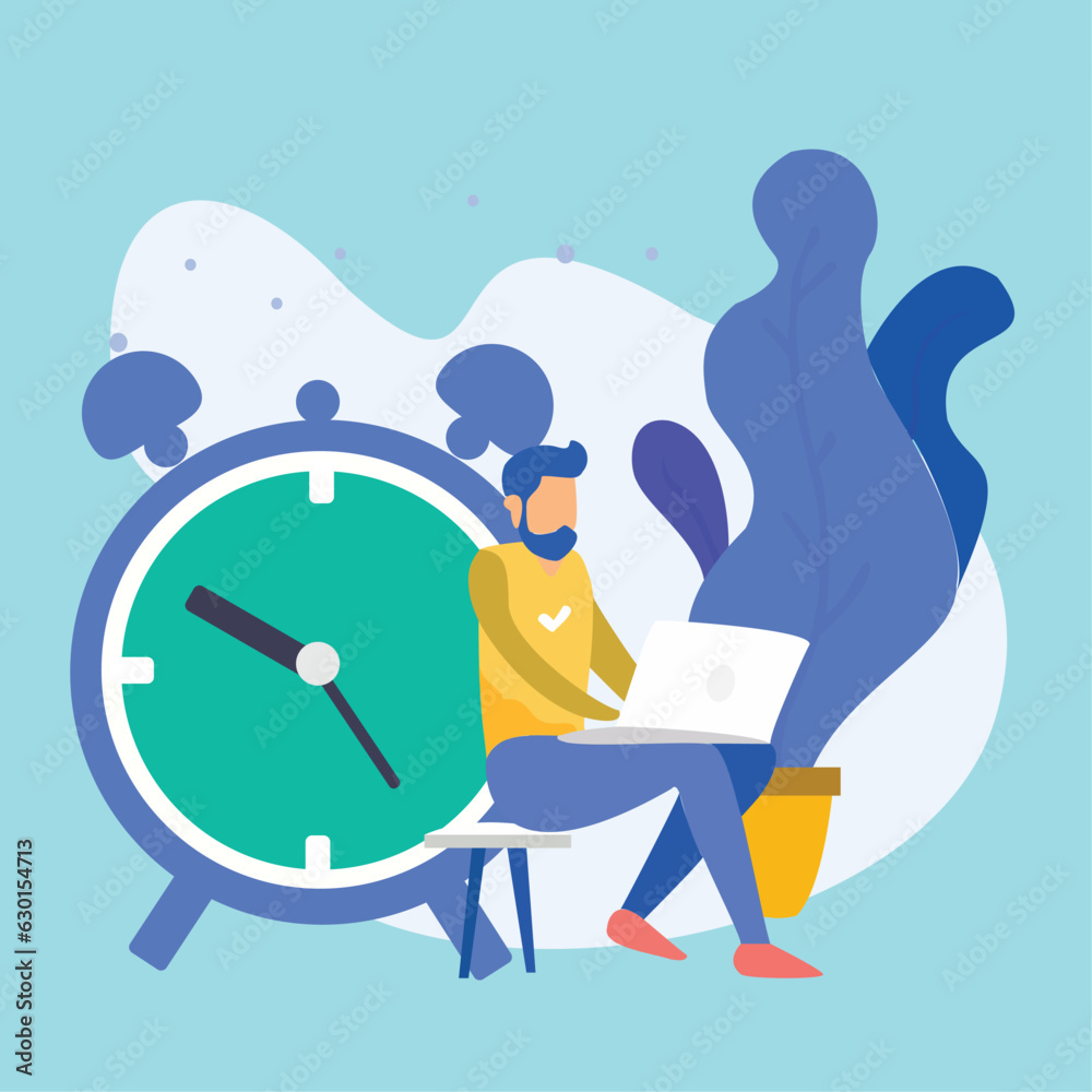 Illustration work on time to project my office Illustration work on time to project my office