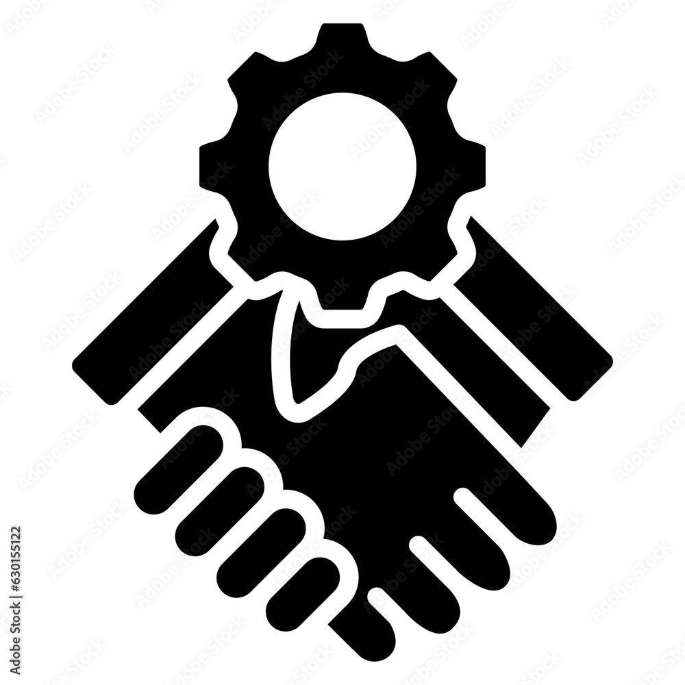 agreement icon often used in design, websites, or applications, banner, flyer to convey specific concepts related to project management.