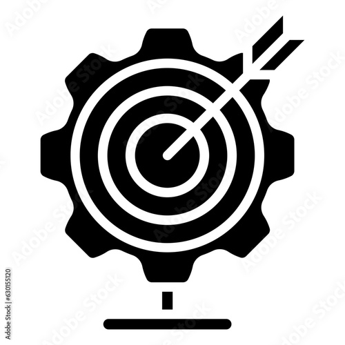 target icon often used in design, websites, or applications, banner, flyer to convey specific concepts related to project management.