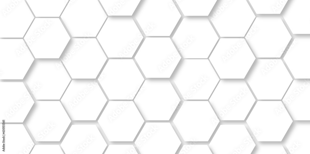 Abstract background with hexagons. 3d Hexagonal structure futuristic white background and Embossed Hexagon , honeycomb white Background ,light and shadow ,Vector.
Abstract background with hexagons. 3d Hexagonal structure futuristic white background and Embossed Hexagon , honeycomb white Background ,light and shadow ,Vector.