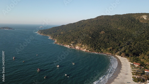 Aerial Images of Praia dos Ingleses in Florianópolis Brazil