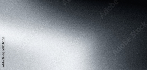 Black white grainy gradient background dark gray noise texture monochrome retro backdrop design copy space