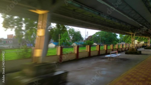 Indian Railway Beautiful Journey and Awesome Weather photo