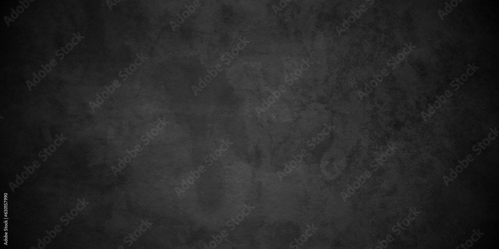 Fototapeta premium Abstract modern dark black backdrop concrete wall, blackboard and clarkboard texture. dark concrete floor or old grunge background. black concrete wall , grunge stone texture bakground.