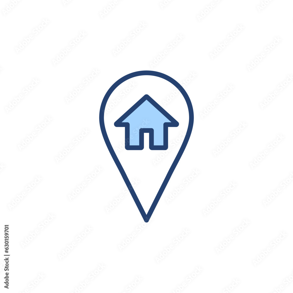 Address icon vector. home location sign and symbol. pinpoint Address icon vector. home location sign and symbol. pinpoint