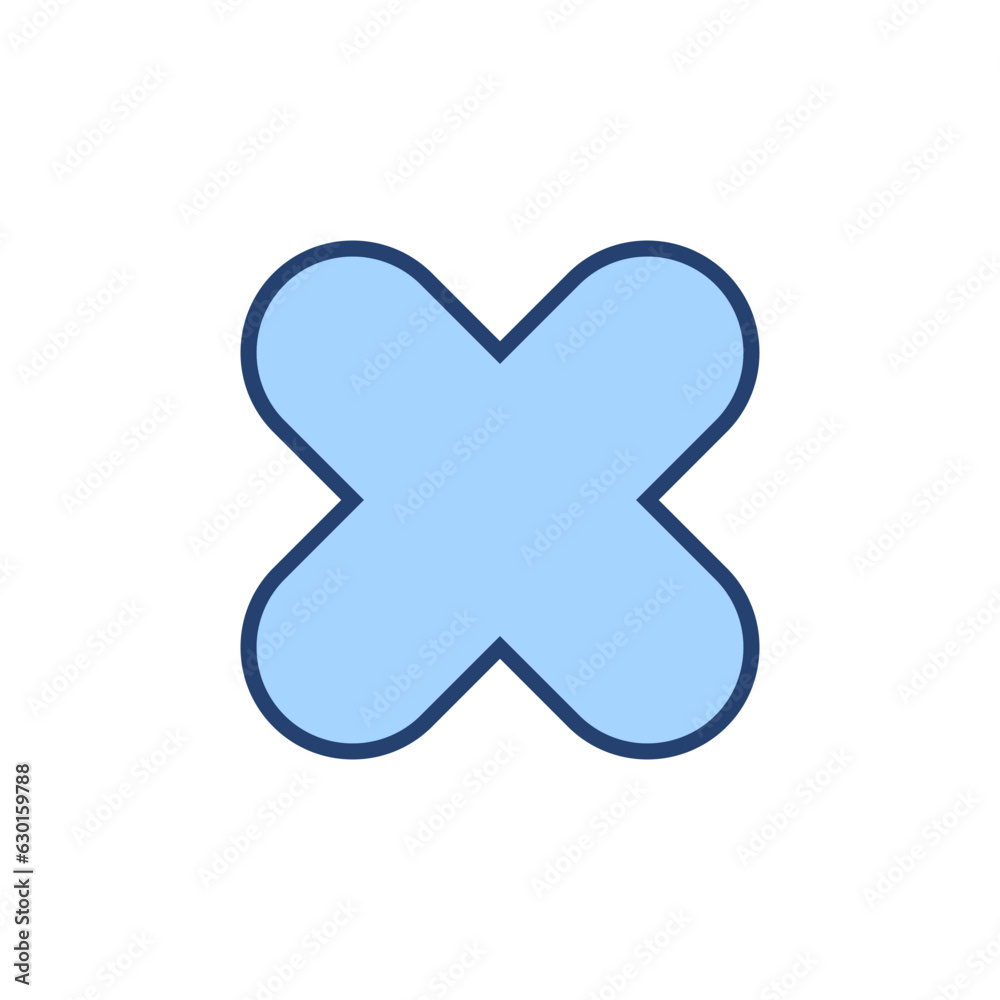 Close icon vector. Delete sign and symbol. cross sign Close icon vector. Delete sign and symbol. cross sign