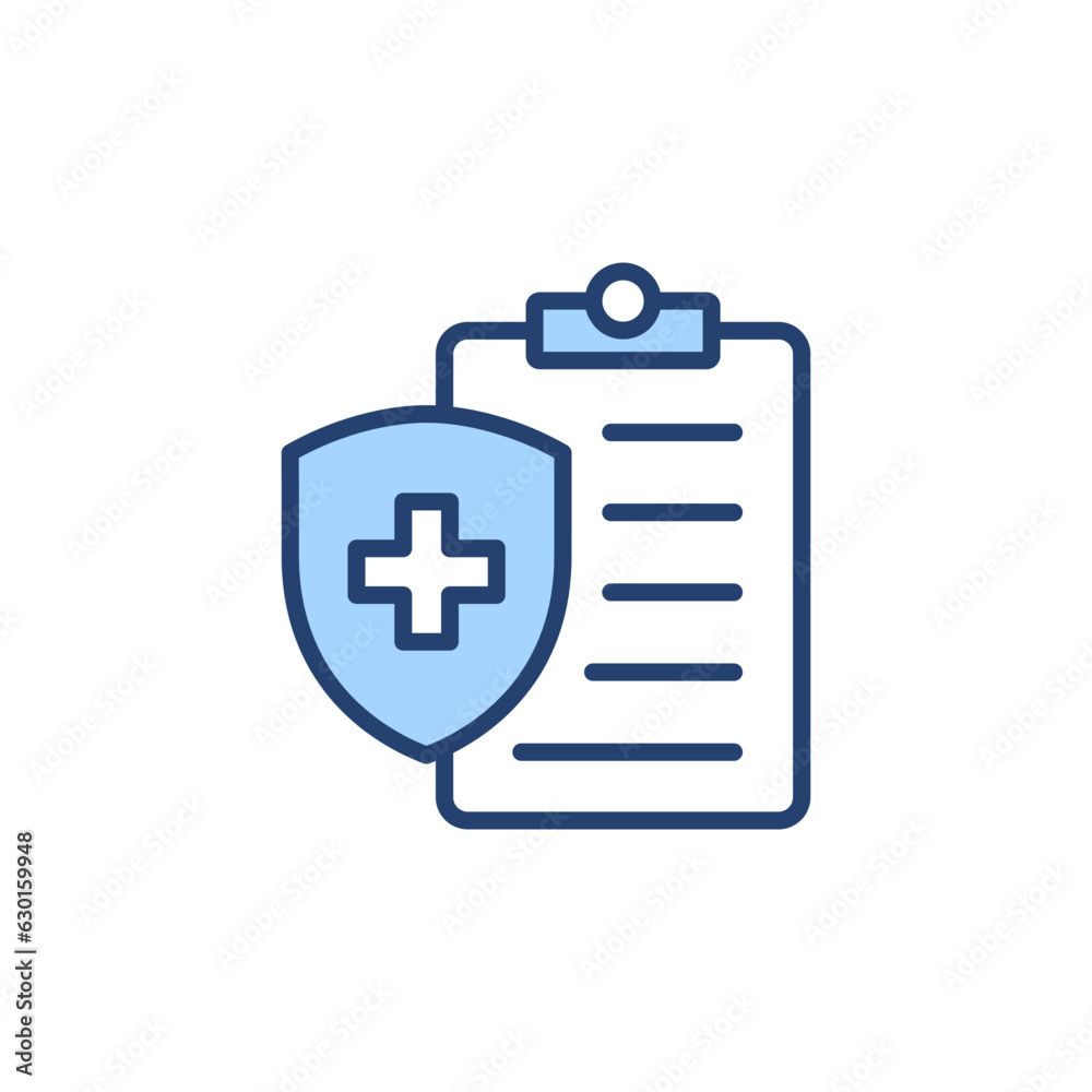 Medical insurance icon vector. health insurance sign and symbol Medical insurance icon vector. health insurance sign and symbol