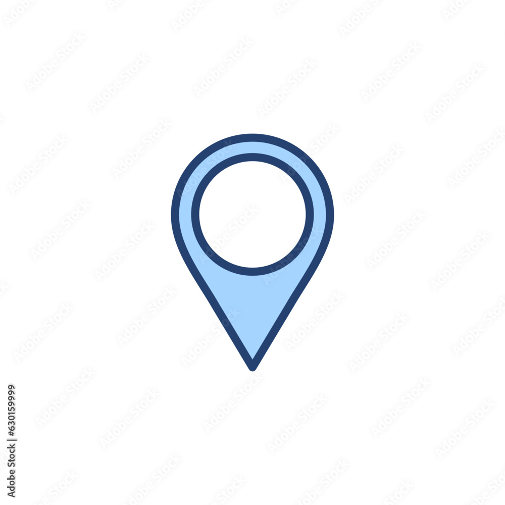 Pin icon vector. Location sign and symbol. destination icon. map pin Pin icon vector. Location sign and symbol. destination icon. map pin