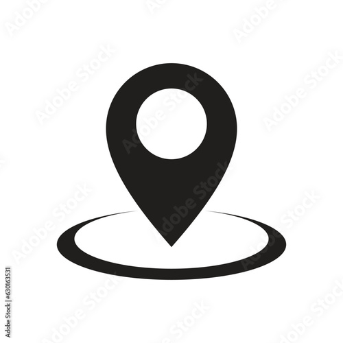 Obraz na płótnie Location point Logo