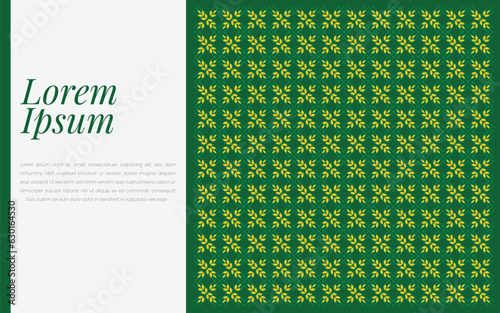 Paddy pattern wallpaper. Paddy vector with free space for text. Rice pattern.