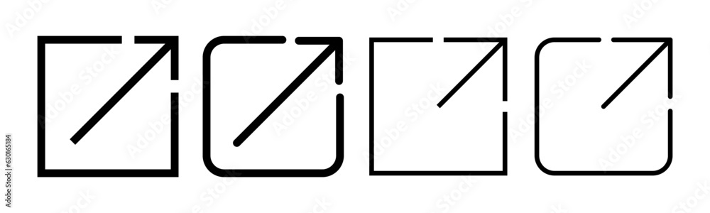 External link icon set illustration. link sign and symbol. hyperlink symbol External link icon set illustration. link sign and symbol. hyperlink symbol