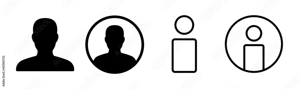 User Icon set illustration. person sign and symbol. people icon.