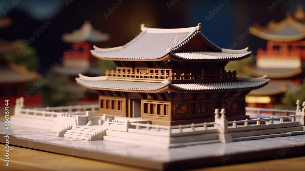 Fototapeta premium Close-up of a Mahjong tile set