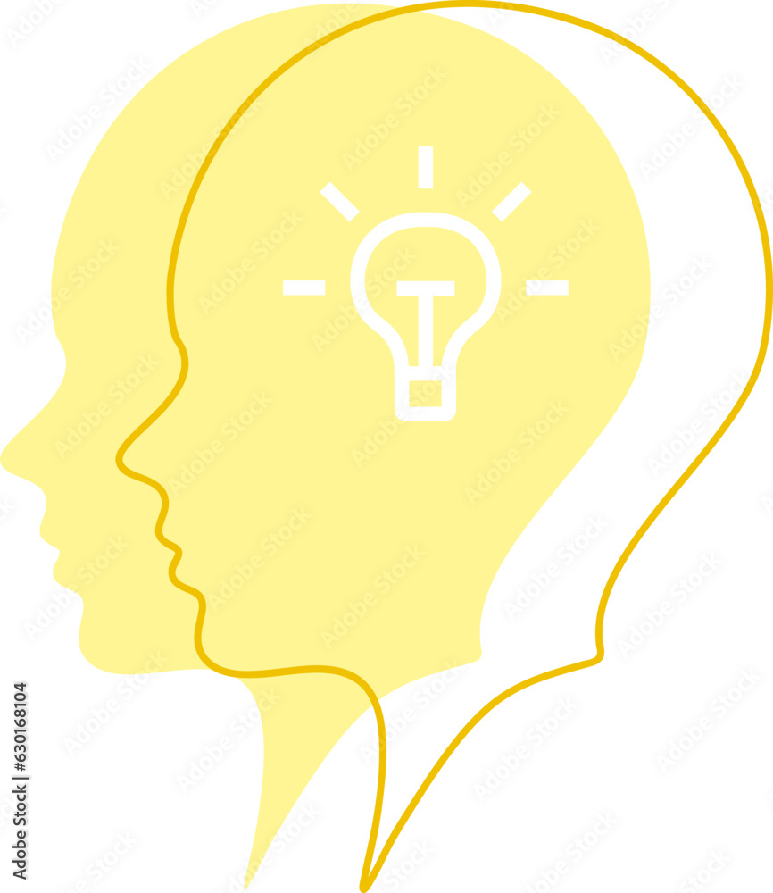 Minimalist Healed Mental Health Vector Illustration Minimalist Healed Mental Health Vector Illustration