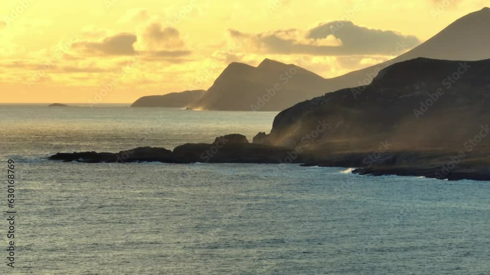 Long lens shot of the scenic Wild Atlantic Way in Achill Island. Long lens shot of the scenic Wild Atlantic Way in Achill Island.