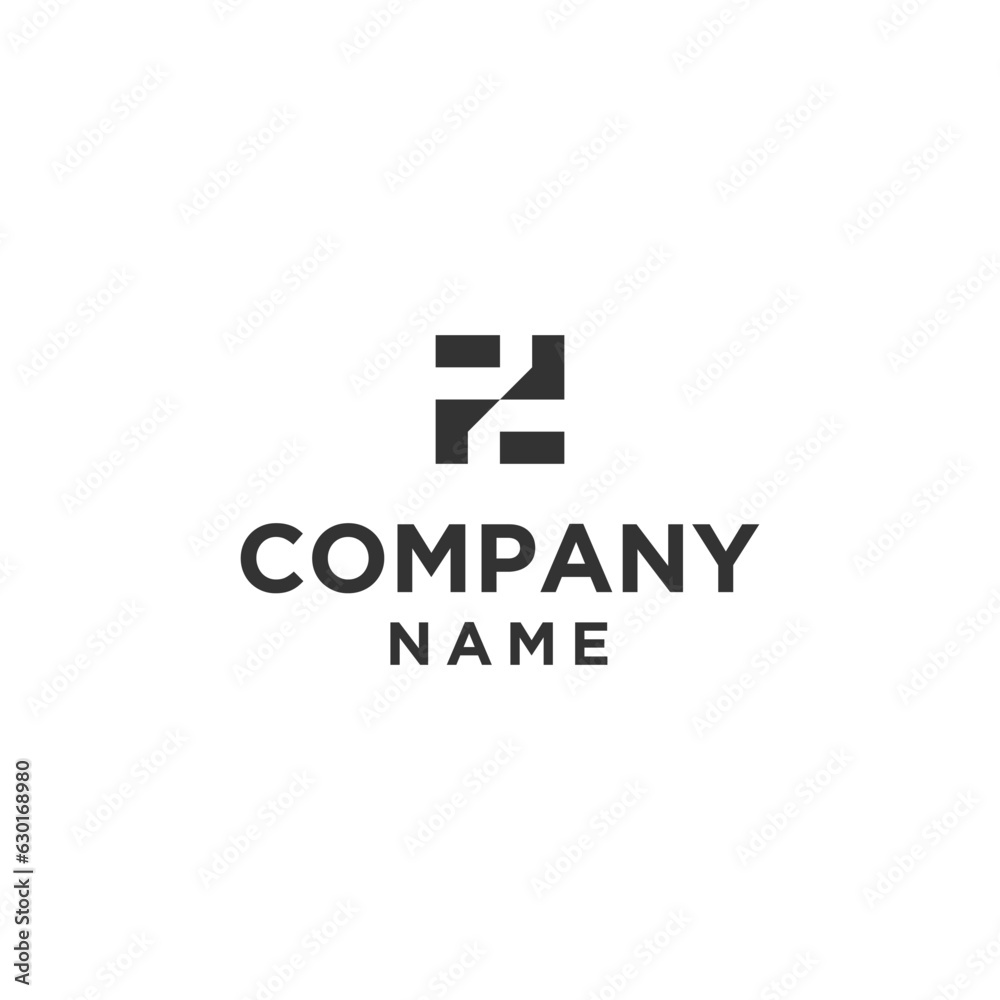 Monogram letter FF logo design Monogram letter FF logo design