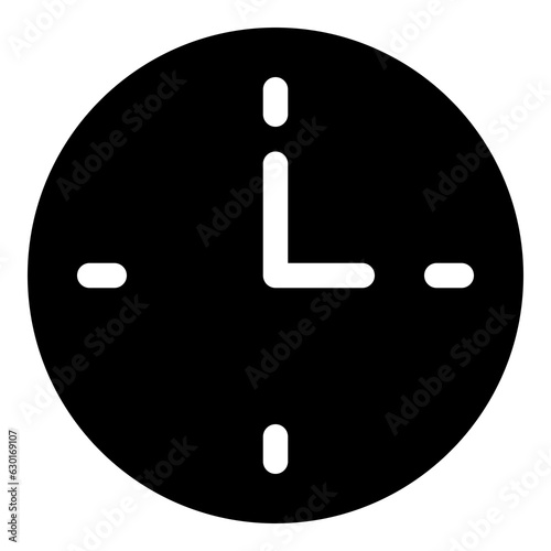 Clock icon for time, deadline and scheduling	