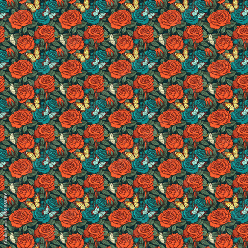 Seamless vector pattern without borders