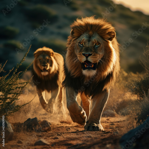 Lion  Wildlife Photography  Generative AI