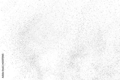 Distressed black texture. Dark grainy texture on white background. Dust overlay textured. Grain noise particles. Rusted white effect. Grunge design elements. Vector illustration, EPS 10.