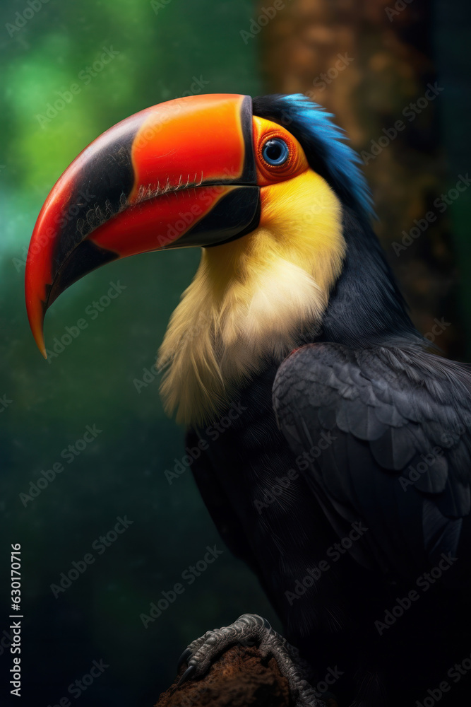 Tucan, Wildlife Photography, Generative AI Tucan, Wildlife Photography, Generative AI