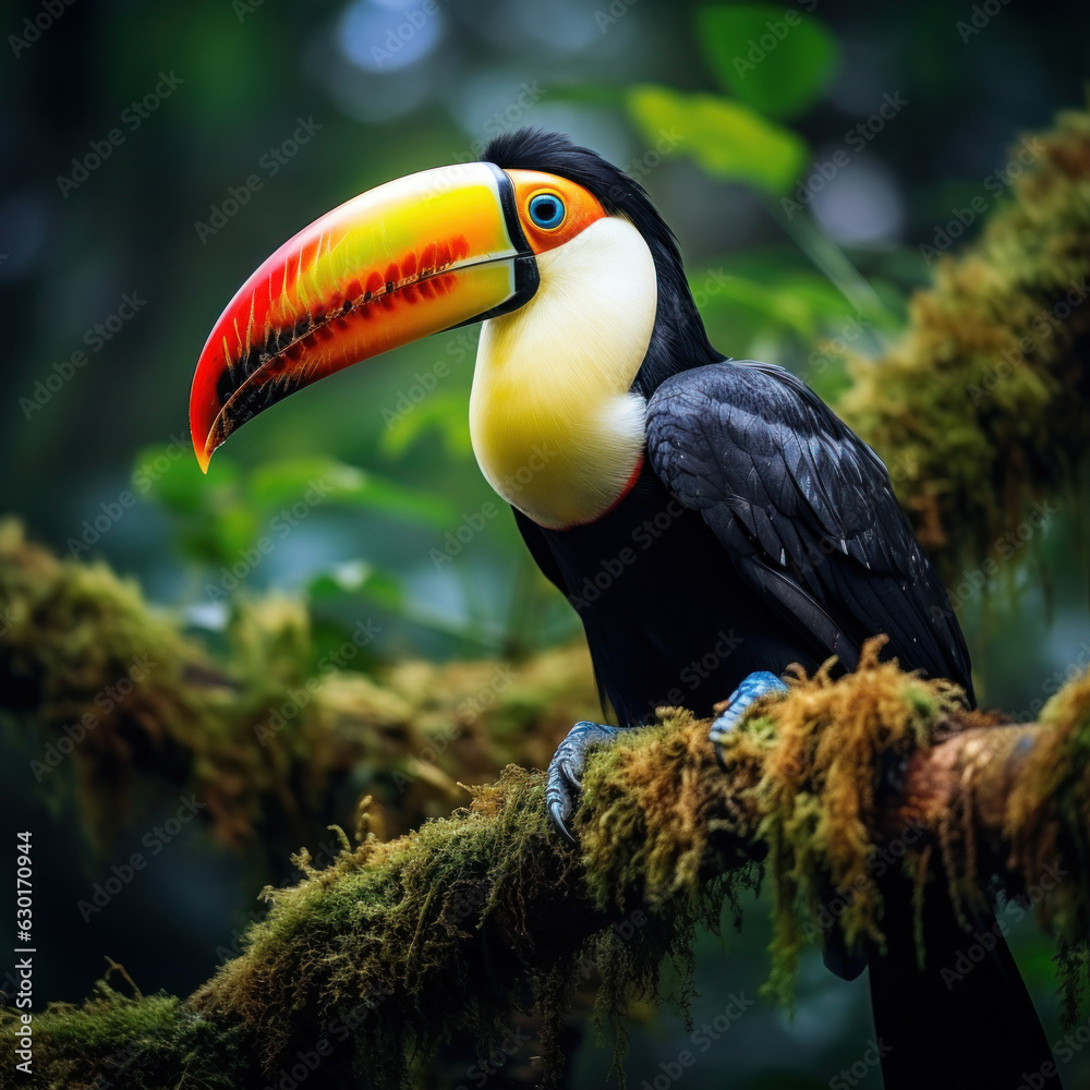 Tucan, Wildlife Photography, Generative AI Tucan, Wildlife Photography, Generative AI