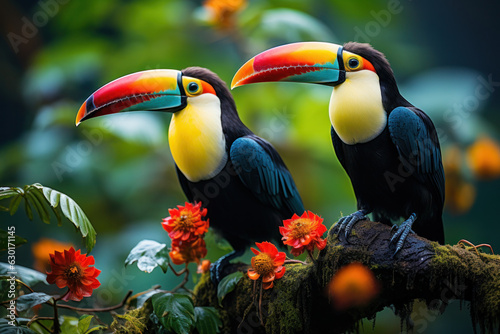 Obraz na płótnie Tucan, Wildlife Photography, Generative AI w salonie