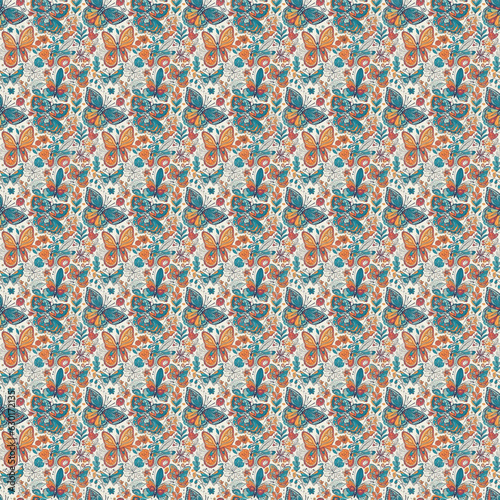 Seamless vector pattern without borders