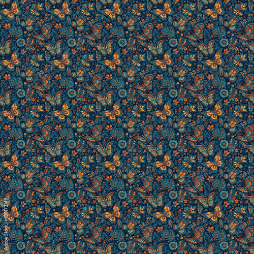 Seamless vector pattern without borders