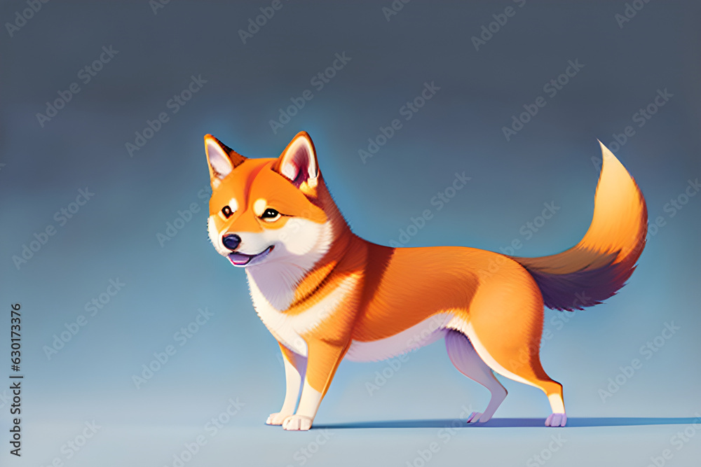 Obraz premium Shiba inu generative ai