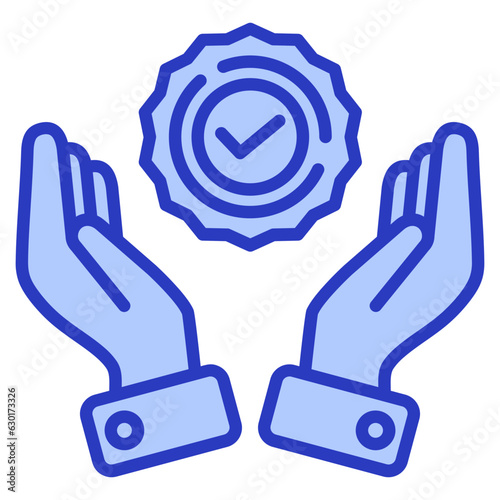 Hand with Trust Badge