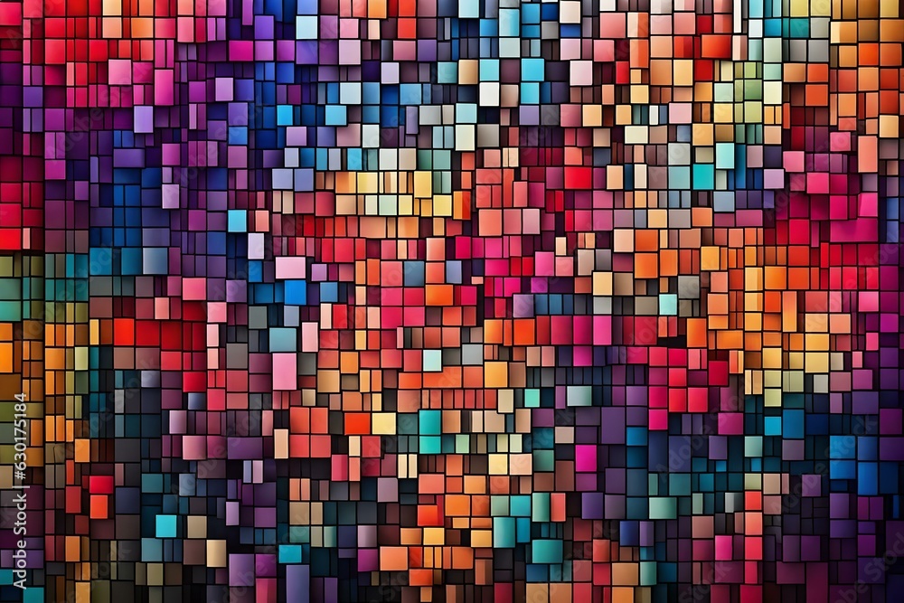 Abstract mosaic background. Generative AI