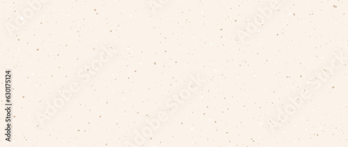 Light beige seamless grain paper texture. Vintage ecru background with dots, speckles, specks, flecks, particles. Craft repeating wallpaper. Natural grunge surface background. Vector backdrop