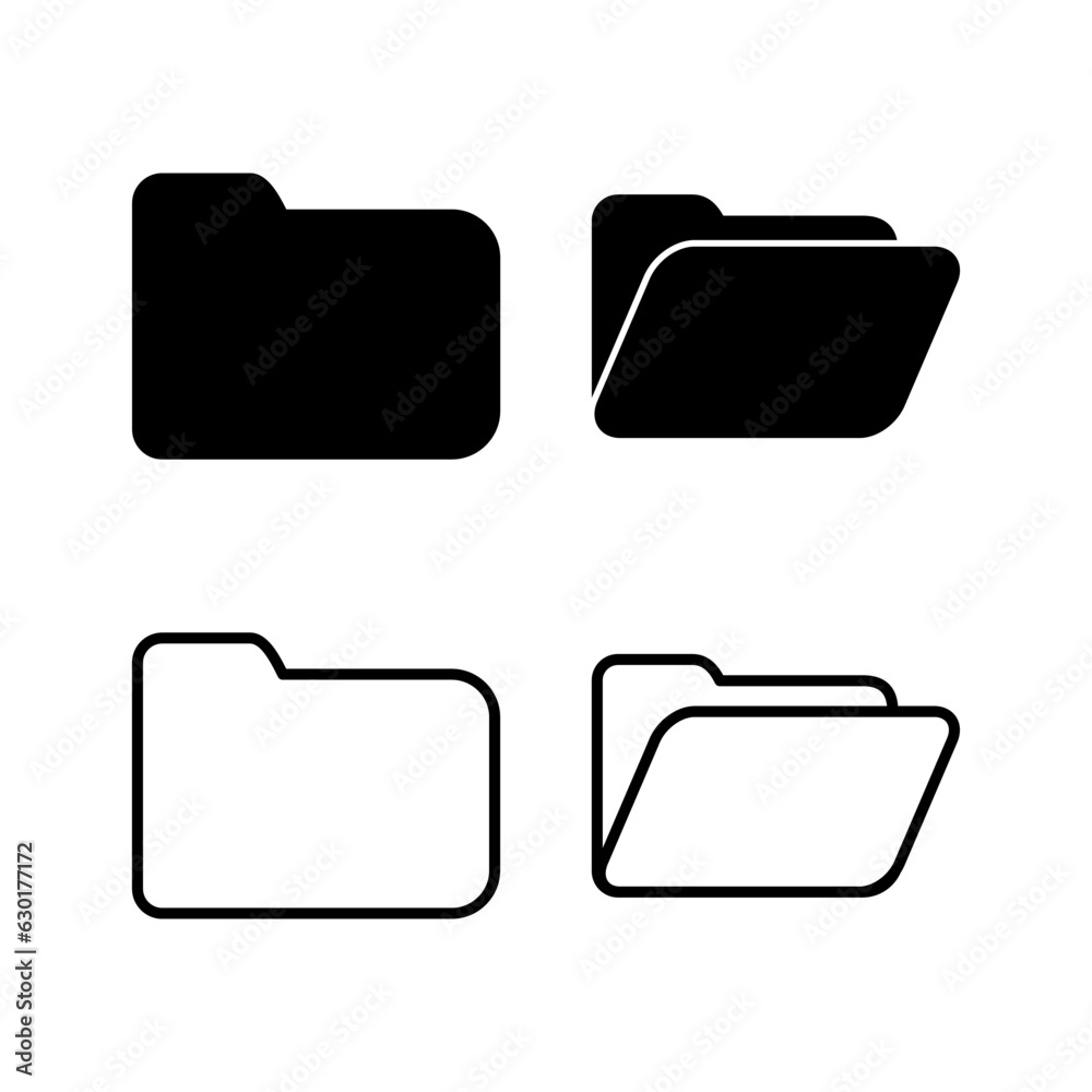 Folder icon vector. document folder icon Folder icon vector. document folder icon