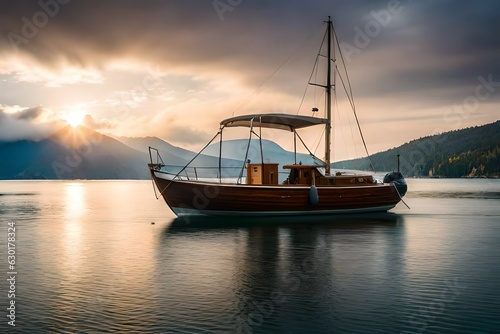 sailboat at sunset © Mateen