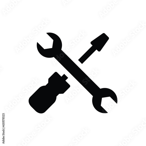 Maintenance repair tools vector icon