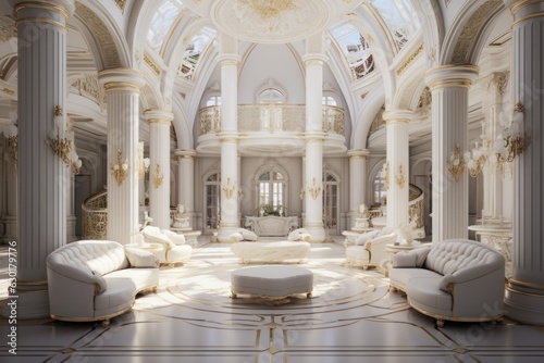 Luxury interior of modern apartment. Interior design concept, living room, resort luxury, luxury hotel