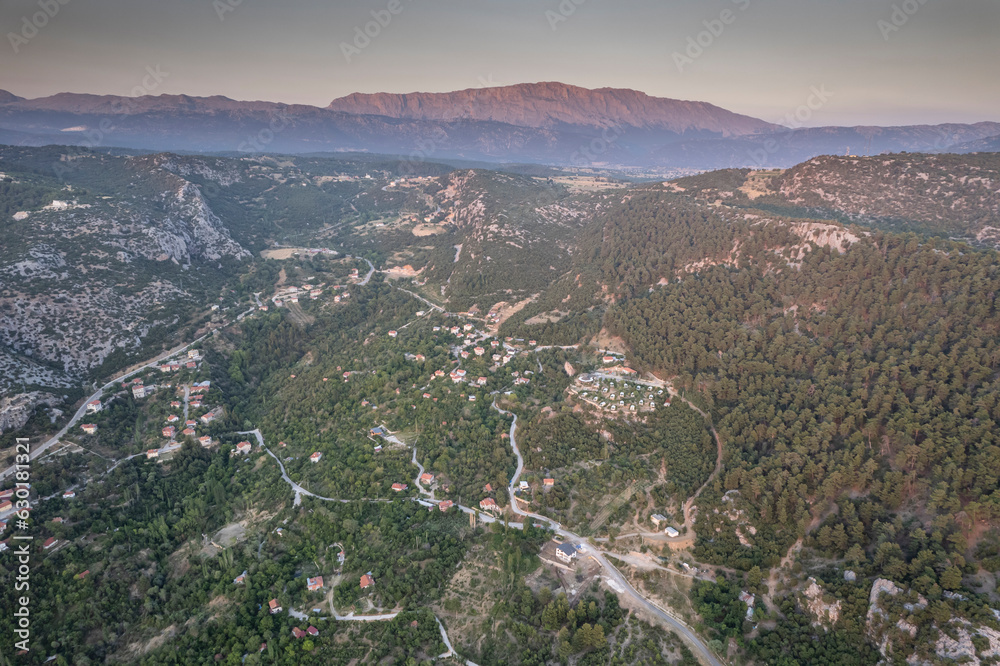 Fototapeta premium Aerial photographs Turkey Isparta - Sutculer