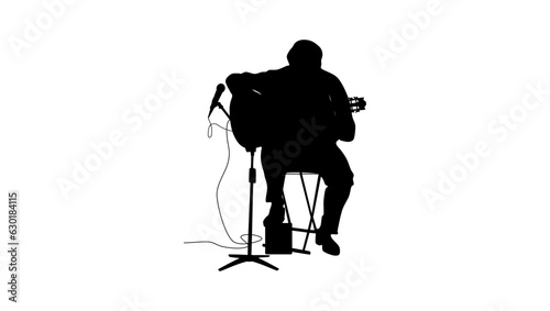 guitarist silhouette