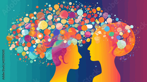 Wallpaper Mural Concept vector illustration of LLM (Large Language Models).	 Torontodigital.ca