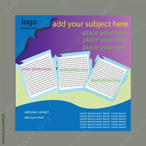 Social media post design template