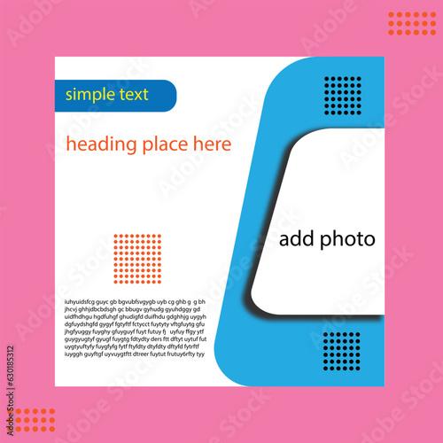 Social media post design template