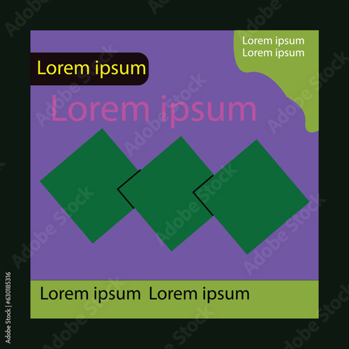 Social media post design template