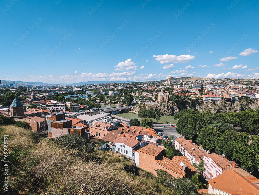 Panoramic view of old Tbilisi