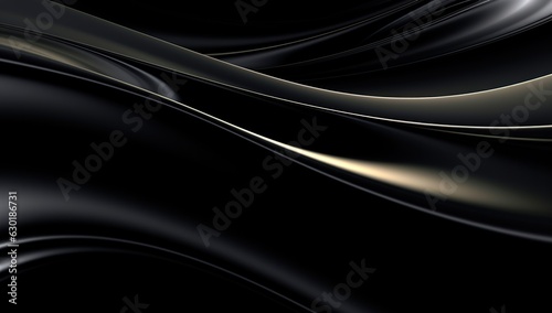 Dark Black background 3d render. Gradient design element for backgrounds, banners, wallpapers, posters and covers.