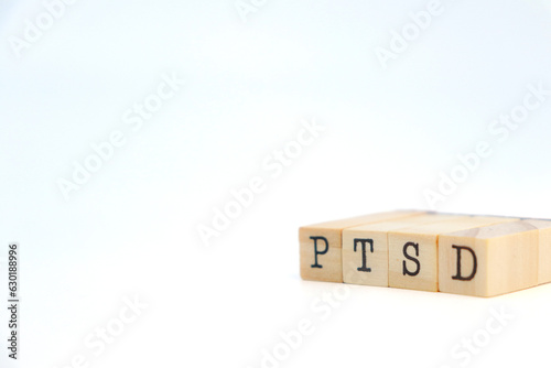 PTSD acronym. Post traumatic stress disorder concept