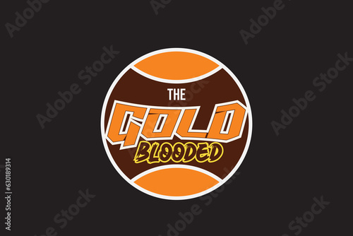 Gold blooded designs for streetwear illustration
